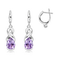 Man S Amethyst  stříbrné náušnice s ametystem