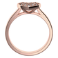 Rozmarýnka Princess Red zásnubní prsten z růžového zlata