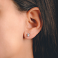 Alala S White Topaz stříbrné náušnice s bílým topazem