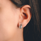 Beda S White Topaz stříbrné náušnice s bílým topazem