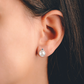 Januba S Pearl and Blue Topaz stříbrné náušnice s perlou a modrým topazem