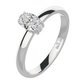 Cali S White Topaz prsten ze stříbra s bílým topazem