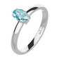 Cali S BlueTopaz prsten ze stříbra s modrým topazem