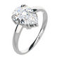 Priska S White Topaz prsten ze stříbra s bílým topazem