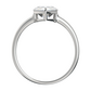 Amunet S White Topaz prsten ze stříbra s bílým topazem