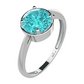 Creak S Blue Topaz prsten ze stříbra s modrým topazem