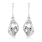 Marcin S White Topaz stříbrné náušnice s bílým topazem
