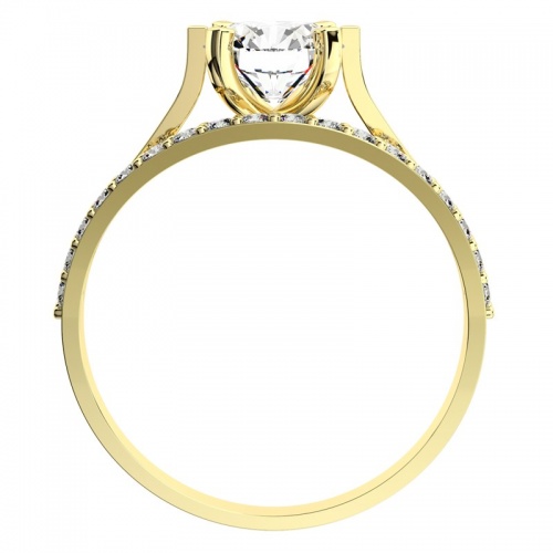Justina Gold - báječný zásnubní prsten ze žlutého zlata