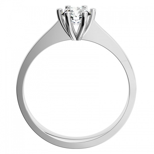 Darina W Briliant (4 mm) - zásnubní prsten v bílém zlatě