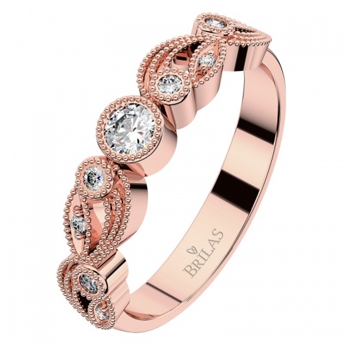 Viva R Briliant - zásnubní prsten z růžového zlata