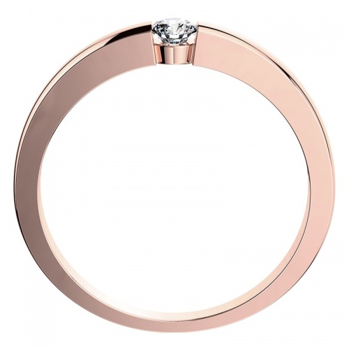 Kyra Red - zásnubní prsten z růžového zlata
