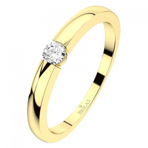 Kyra G Briliant - prsten ze žlutého zlata