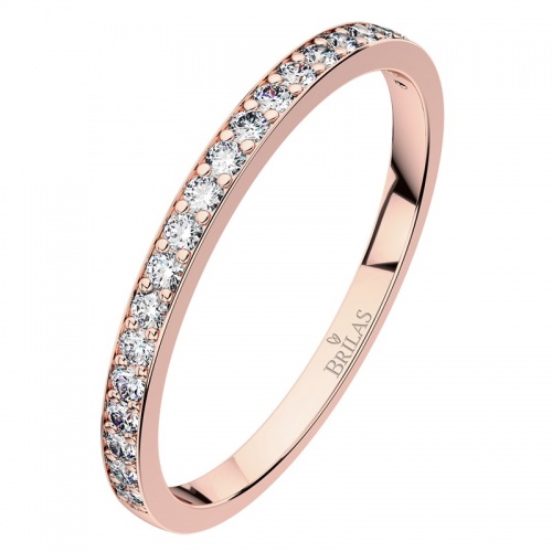 Manon R Briliant - dámský prsten z růžového zlata