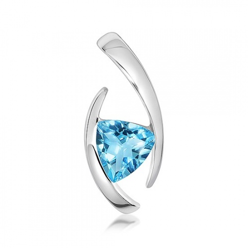 Dirk S Blue Topaz - stříbrný přívěsek s modrým topazem