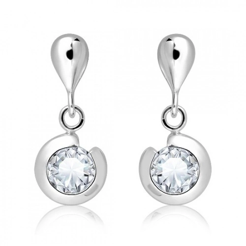 Vajana S White Topaz - stříbrné náušnice s bílým topazem