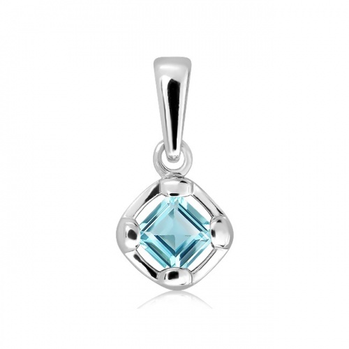 Lesia S Blue Topaz - stříbrný přívěsek s modrým topazem