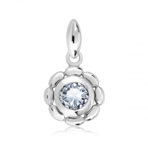 Lina S White Topaz - stříbrný přívěsek s bílým topazem