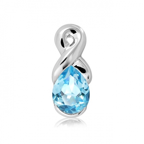 Maral S Blue Topaz - stříbrný přívěsek s modrým topazem