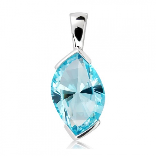 Narine S Blue Topaz - stříbrný přívěsek s modrým topazem