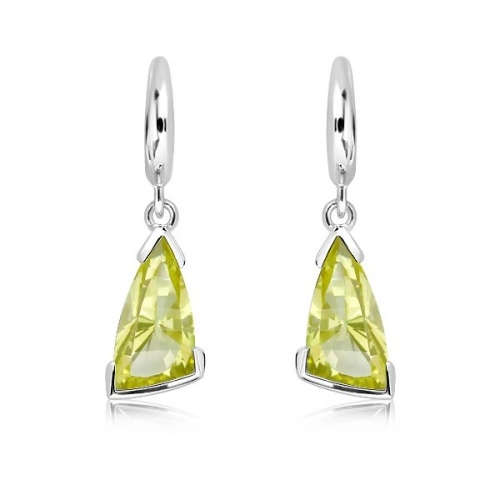 Myra S Lemon Citrine - stříbrné náušnice s lemon citrínem