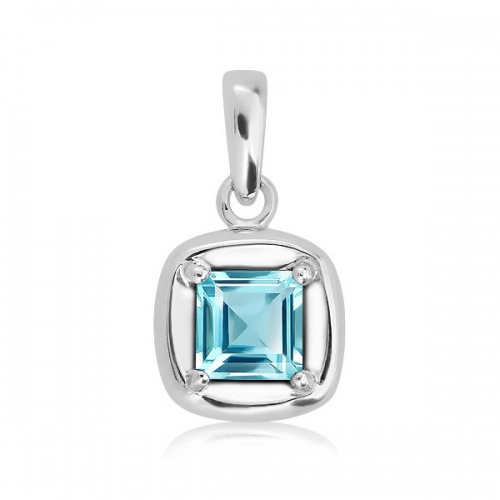 Ingo S Blue Topaz - stříbrný přívěsek s modrým topazem