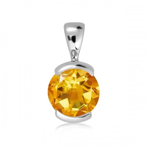 Ilko S Golden Citrine - stříbrný přívěsek s citrínem