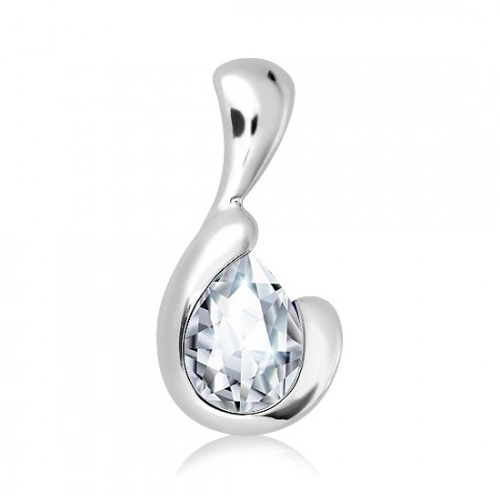 Besim S White Topaz - stříbrný přívěsek s bílým topazem
