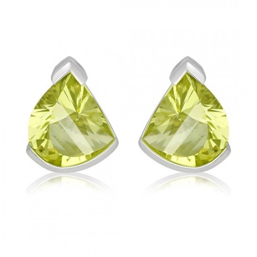 Nazar S Lemon Citrine - stříbrné náušnice s citrínem
