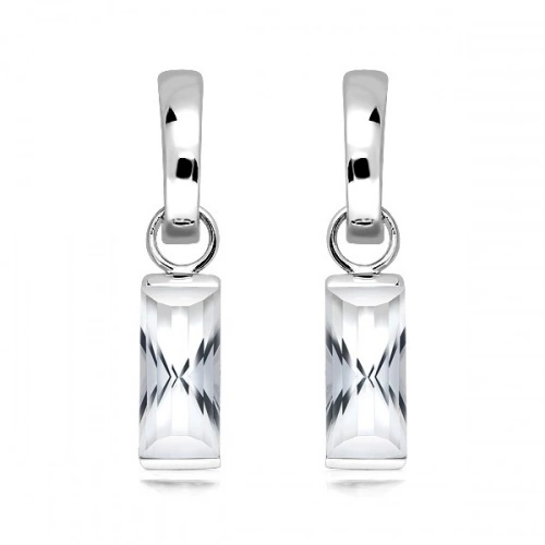 Adel S White Topaz - stříbrné náušnice s bílým topazem