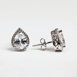 Ace Silver  - stříbrné náušnice se zirkony