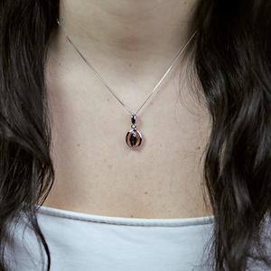 Ivor S Smoky Quartz - stříbrný přívěsek s quartzem