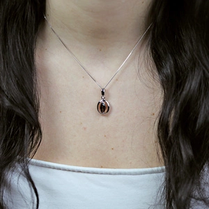 Ivor S Smoky Quartz - stříbrný přívěsek s quartzem