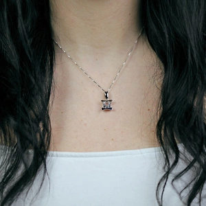 Alesia S White Topaz - stříbrný přívěsek s bílým topazem