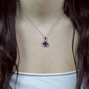 Ingo S Amethyst - stříbrný přívěsek s ametystem