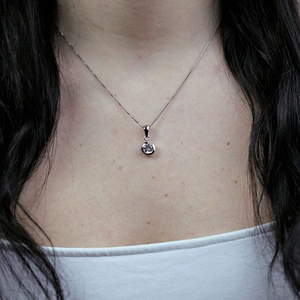 Torina S White Topaz - stříbrný přívěsek s bílým topazem