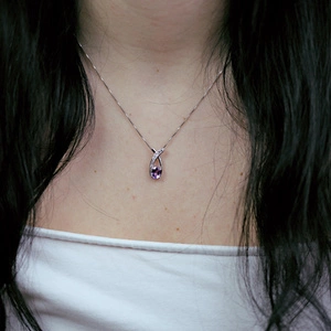 Reno S Amethyst - stříbrný přívěsek s ametystem