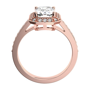 Olivia Red - velkolepý zásnubní prsten z růžového zlata