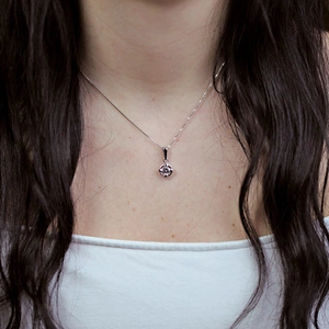 Lesia S Green Amethyst - stříbrný přívěsek se zeleným ametystem