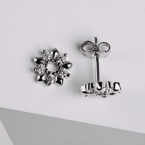 Trilian - stříbrné náušnice se zirkony