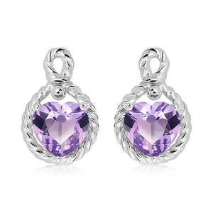Kiara S Ametyst - stříbrné náušnice s ametystem