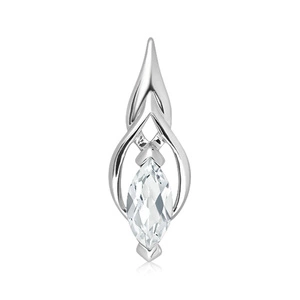 Erosa S White Topaz - stříbrný přívěsek s bílým topazem