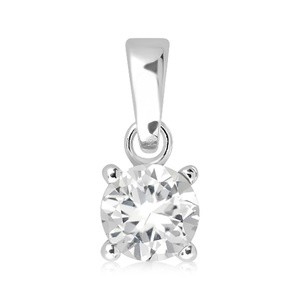 Janus S White Topaz - stříbrný přívěsek s bílým topazem