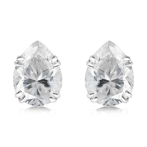 Luceria S White Topaz - stříbrné náušnice s bílým topazem