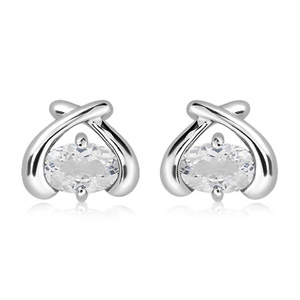 Letavia S White Topaz - stříbrné náušnice s bílým topazem