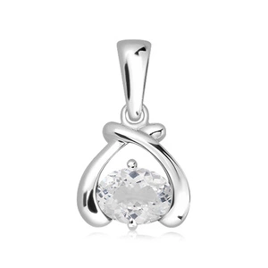 Ligara S White Topaz  - stříbrný přívěsek s bílým topazem