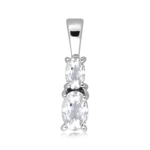 Grana S White Topaz - stříbrný přívěsek s bílým topazem