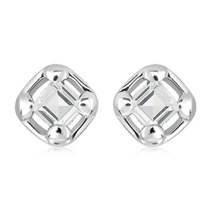 Tyrna S White Topaz - stříbrné náušnice s bílým topazem