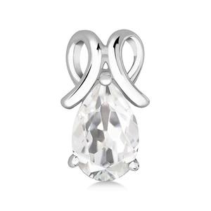 Prunella S White Topaz - stříbrný přívěsek s bílým topazem