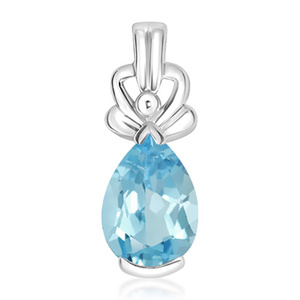 Felipa S Blue Topaz - stříbrný přívěsek s modrým topazem