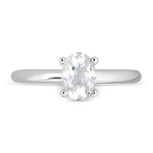 Cali S White Topaz - prsten ze stříbra s bílým topazem
